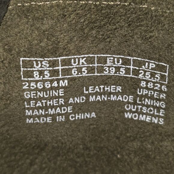 Timberland Shoreham Earthkeepers Women's Size 8.5 Olive Green Suede Boots NEW - Picture 8 of 9